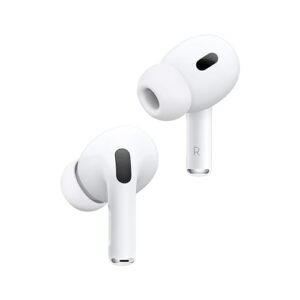 apple airpods pro 2 wireless earbuds, bluetooth headphones, active noise cancellation, hearing aid feature, transparency, personalised spatial audio, high fidelity sound, h2 chip, usb c charging