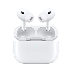 apple airpods pro 2 wireless earbuds, bluetooth headphones, active noise cancellation, hearing aid feature, transparency, personalised spatial audio, high fidelity sound, h2 chip, usb c charging