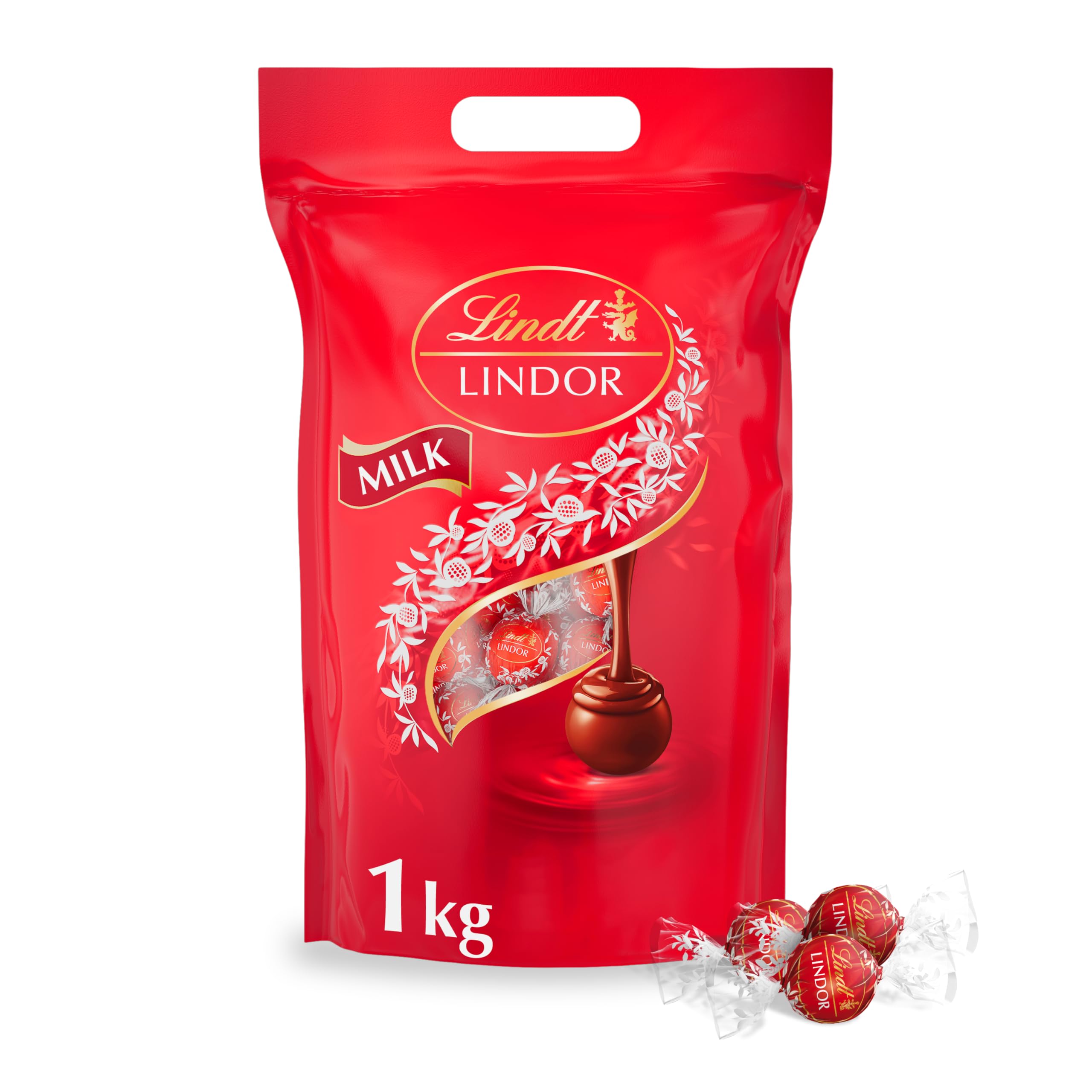 lindt lindor milk chocolate truffles – 1kg bag (approx. 80 balls) – smooth filling – christmas, gift, birthday, congratulations, sharing treat lindt lindor milk chocolate truffles – 1kg bag (approx. 80 balls) – smooth filling – christmas, gift, birthday, congratulations, sharing treat