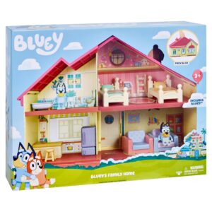 bluey celebration home, help celebrate birthday, with 11 play pieces of removable furniture and accessories, plus 1 exclusive 2.5 inch figure,