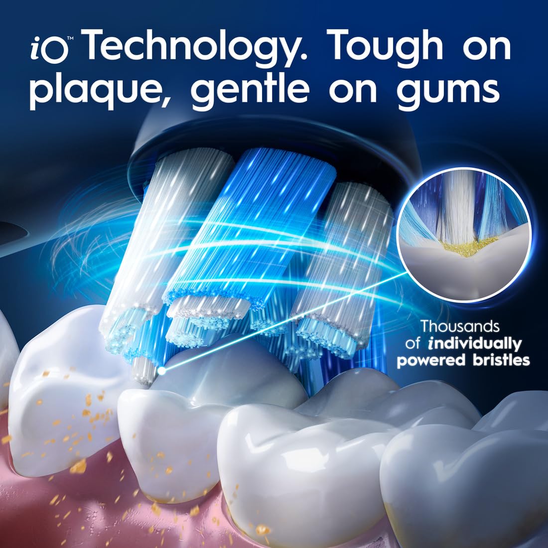 oral b io9 electric toothbrushes for adults, app connected handle, 1 toothbrush head, charging travel case & magnetic pouch, 7 modes, 2 pin plug, special edition oral b io9 electric toothbrushes for adults, app connected handle, 1 toothbrush head, charging travel case & magnetic pouch, 7 modes, 2 pin plug, special edition