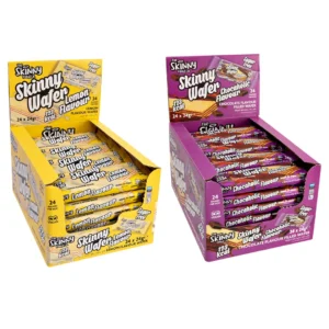 【limit time offer】skinny wafer bundle (lemon and chocaholic) cases (24g x 48 units) 1150g