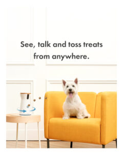 furbo 360° dog camera [basic camera]: pet monitor w/app, rotating 360° view, colour night vision, auto tracking, treat toss, barking alert. loved by millions of pet parents worldwide