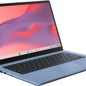 New arrivals budget friendly chromebook! asus 14" full hd laptop – celeron n4500, 4gb/64gb storage, blue fabric finish