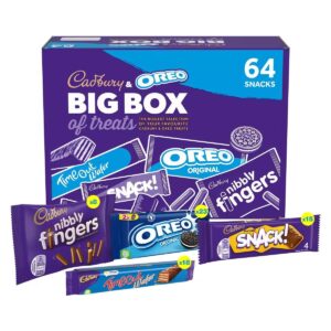 New arrivals cadbury & oreo big box of treats – 64 snack variety pack | chocolate bars, biscuits & mini treats gift box