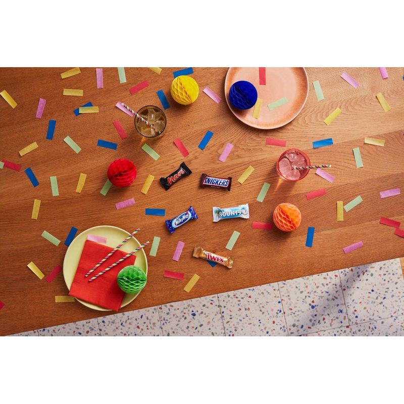 mars mixed bulk chocolate bag 1.4kg, 71 fun size chocolate bars, mars, twix, milkyway, snickers & bounty, ideal for gift, hampers, snacks, party bags mars mixed bulk chocolate bag 1.4kg, 71 fun size chocolate bars, mars, twix, milkyway, snickers & bounty, ideal for gift, hampers, snacks, party bags