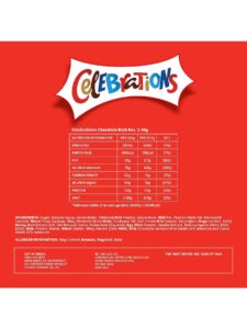 Celebrations Milk Chocolates Gift Bulk Box 2.4kg celebrations milk chocolates gift bulk box 2.4kg